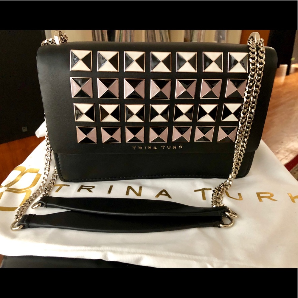 TRINA TURK Shoulder Bag with hardware detail